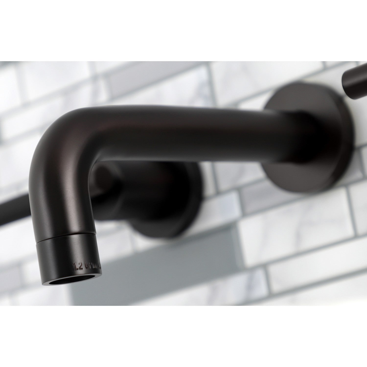 Kingston Sona KS8125CKL - Kaiser Double-Handle 3-Hole Wall Mount Bathroom Faucet, Oil Rubbed Bronze — thumbnail 3